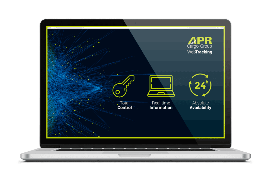 Vista del panel APR Track para consultar el seguimiento de una carga